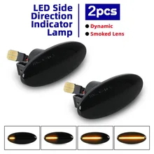 2 pièces 3528SMD clignotant de voiture pour Nissan Leaf Juke Qashqai Cube Xtrail Mercedes Smart Fortwo W453 C453 2014 Signal lumineux(China)