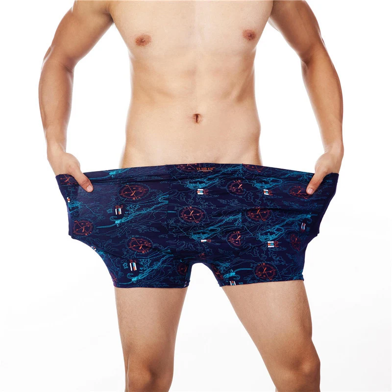 Высокое качество большой размер XL-7XL Boxer Shorts Мужское нижнее белье Мужское Удобное и дышащее мужское нижнее белье Боксеры Homme Boxer Мужские трусы-боксеры Трусы Man Gift - Цвет: 51lan