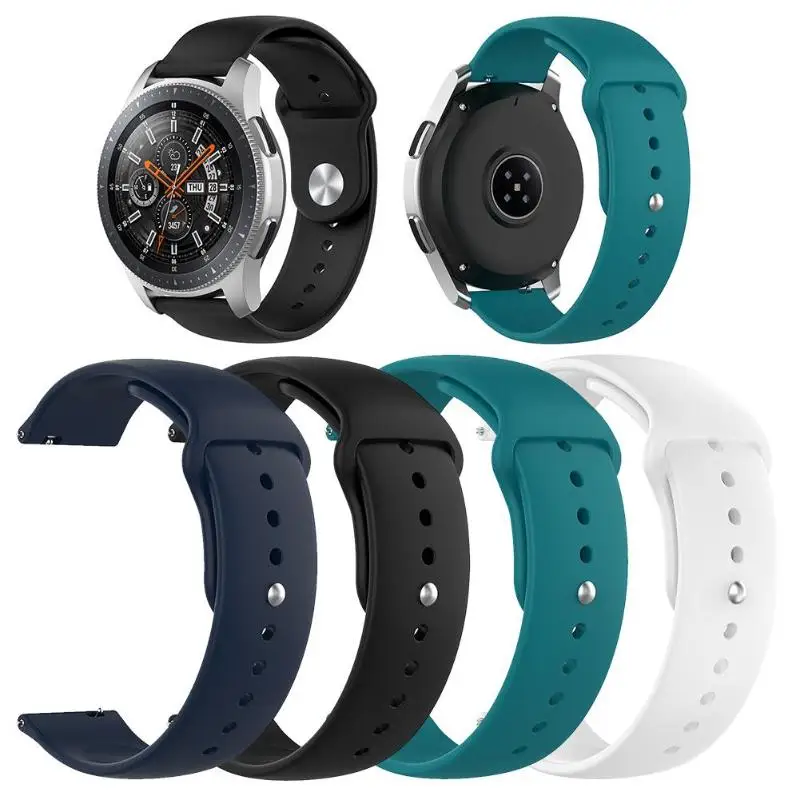 22mm Silicone Watchband for Samsung Galaxy Watch 46mm SM-R800 Wrist Strap for Samsung