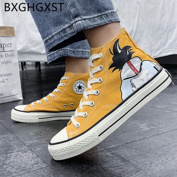 

Skate Shoes High Top Sneakers Canvas Shoes Men Casual Hip Hop Fashion Breathable Summer Shoes Men 2020 Zapatillas Hombre Tenis