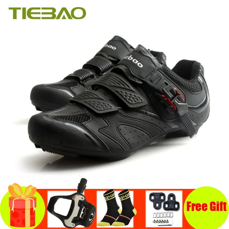 

Tiebao Sapatilha Ciclismo Bicicleta Road Bike Shoes Self-Locking Spd-Sl Pedals Cycling Sneakers Breathable Speed Riding Footwear