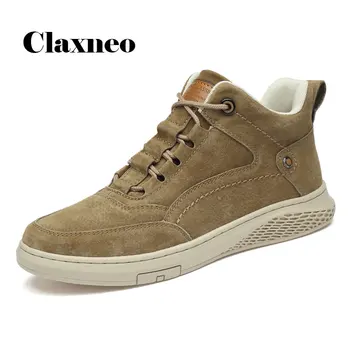 

CLAXNEO Man Casual Shoes 2020 Spring Autumn Male Shoe Suede Leather Sneakers clax Men's Walking Footwear Fashion Brand