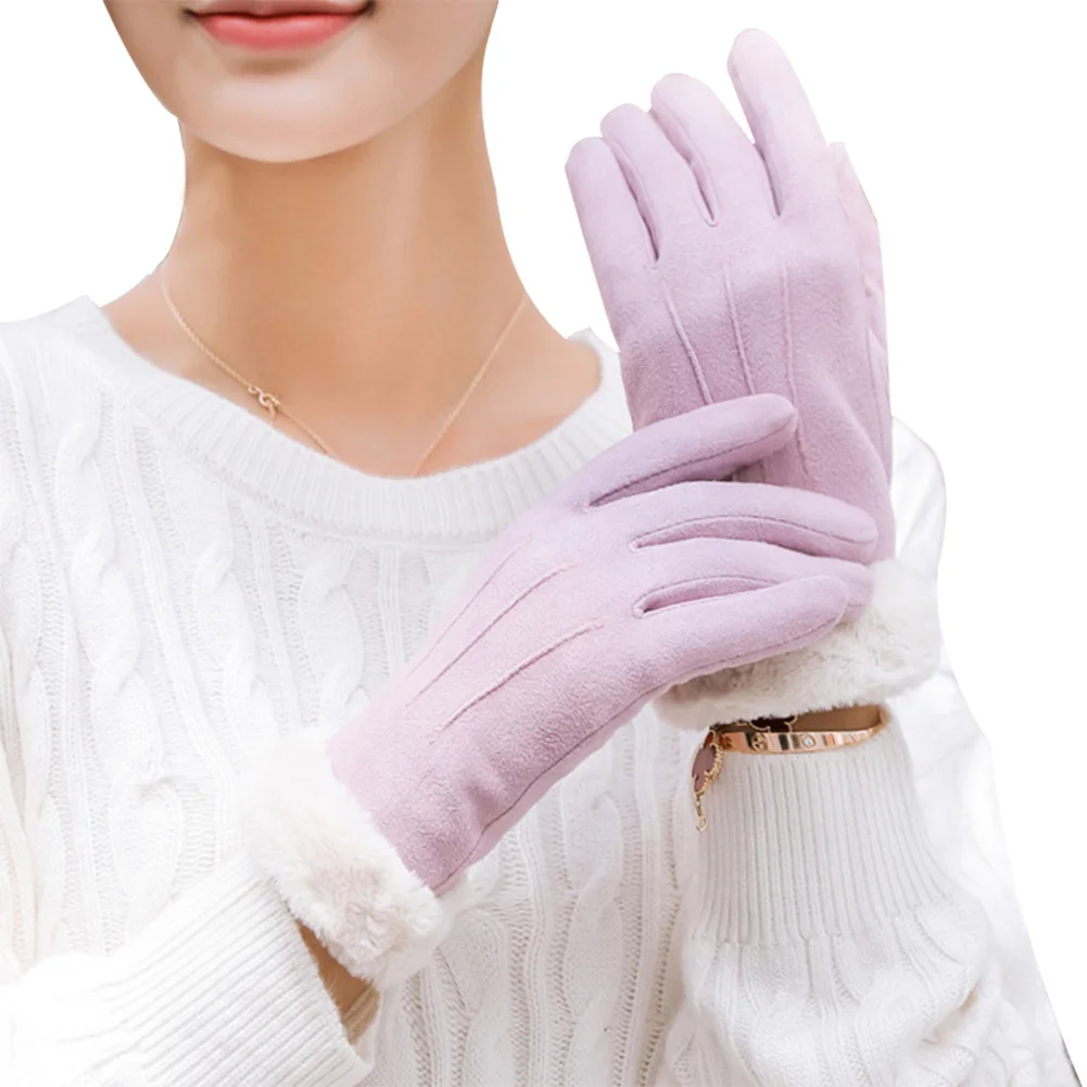 style thin Лыжные перчатки для женщин, Осень-зима, теплые, с флисовой подкладкой, утолщенные, для спорта на открытом воздухе, перчатки G66 - Цвет: style thin