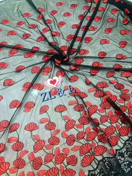 

New design high quality mesh embroidered lace fabric African lace French mesh tulle suitable for DIY clothes skirt dress fabric