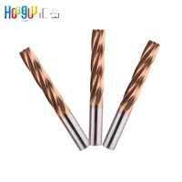 Reamer HRC60 Carbide H7 4 Flutes With 100mm High Precision Straight Shank Spiral Machine Reamer Coating Bronze Reamer 1