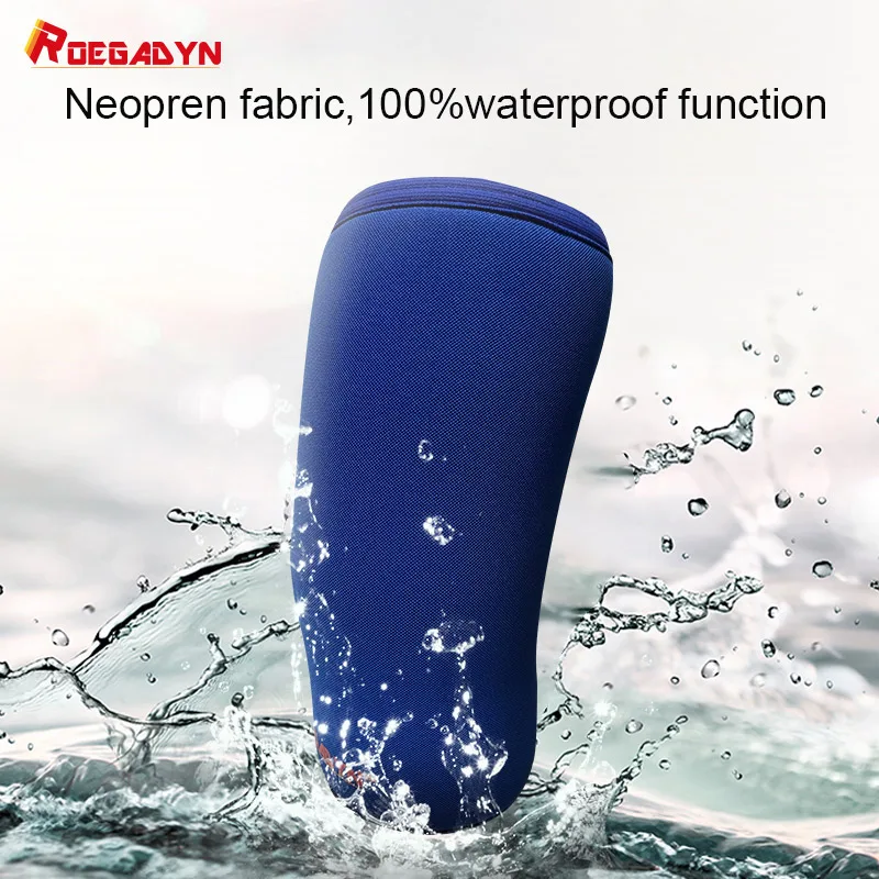 Knee Pad Knee Support Knee Brace Knee Wraps ROEGADYN 7Mm Stiff Neoprene Liftweighting Knee Pads Knee Braces Support For Arthritis Compression Pads For Sport