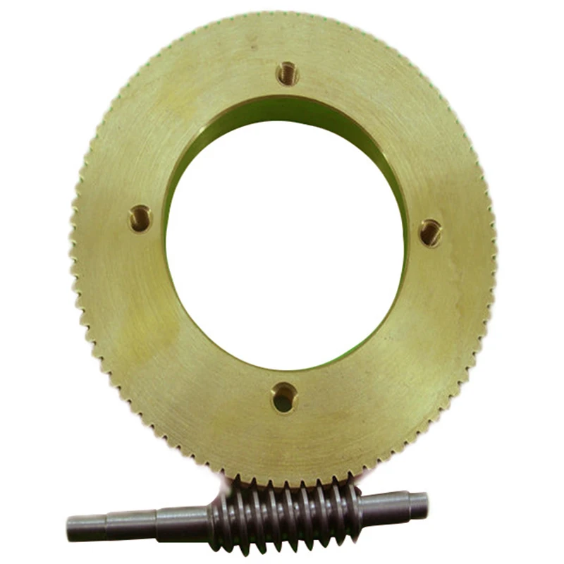 

Stainless Steel Worm Tin Bronze Worm Gear Wear 1:90 Reduction Ratio Large Reduction Ratio Gear