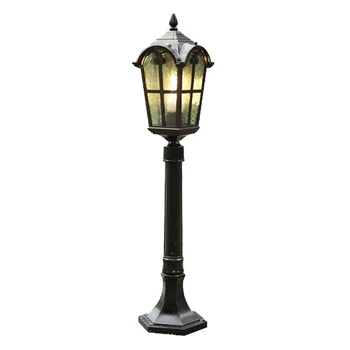 

Europe Outdoor Led lawn Light Vintage Waterproof IP54 80CM black Lawn Lamps E27 Landscape light for Garden Yard AC85-265V