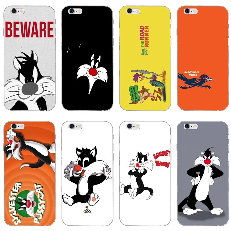 Looney Tunes Sylvester аксессуары чехол для телефона iPhone 11 Pro XS Max XR X 8 7 6 6S Plus 5 5S SE 4s 4 iPod Touch |