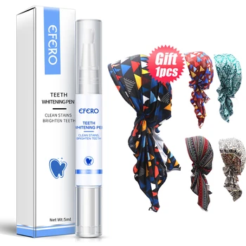 

Teeth Whitening Pen Remove Stains Oral Care Gel Teeth Whitener Dental Tools Bleaching Brighten Teeth Whitening Kit with Hat Gift