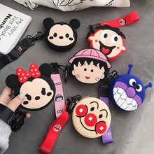 Модные женские Дамские кошельки для монет, маленькие Дамские Мини-сумочки для монет, на молнии, для денег, для наушников, держатель для монет, кошелек, силиконовые сумки с ремешком