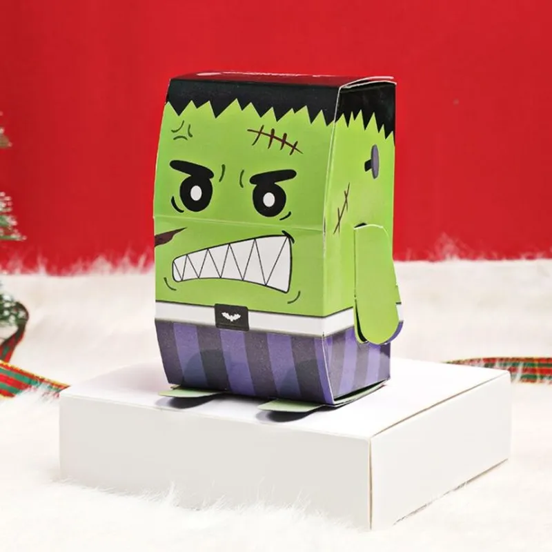 Halloween candy box packaging box Korean creative candy box wholesale packaging carton three style cute face wedding candy box