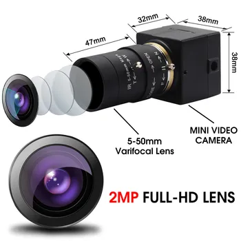 

ELP IMX322 sensor 0.01Lux low illumination 5-50mm zoom usb camera mini micro usb webcam with varifocal lens