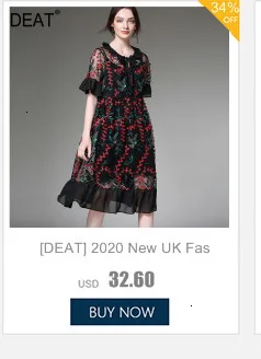 [DEAT] Осенняя мода, тренд, узор, уличное однотонное укороченное шифоновое женское платье с перьями и кисточками AI830
