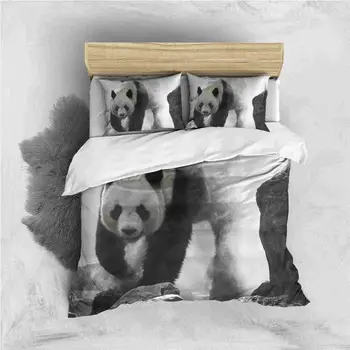 

3d Giant Panda Bedding Set Duvet Cover Bed Sheet Pillowcases queen size gift for friends drop shipping
