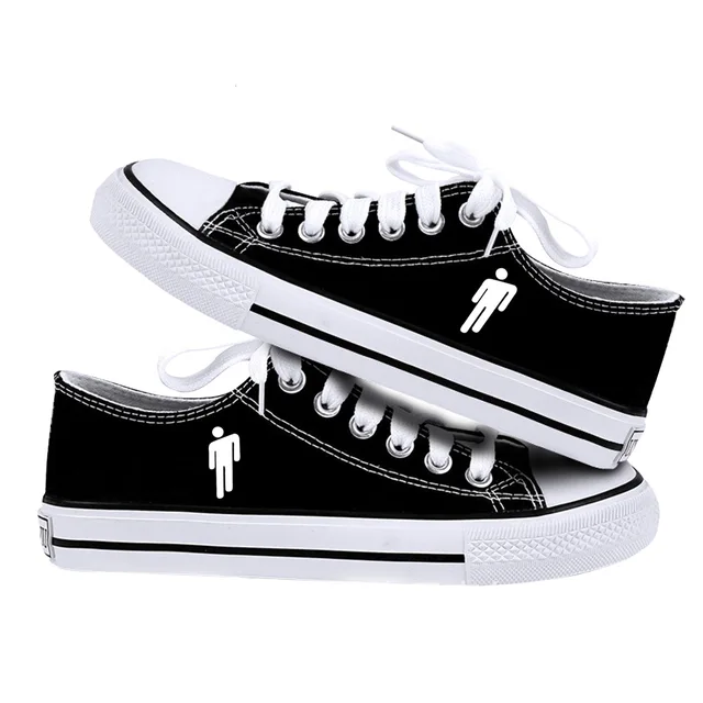 $US $15.93 Billie Eilish Periphery Pattern Low Help Canvas Shoe Men And Women Fund Ventilation Shoe Casual Sho