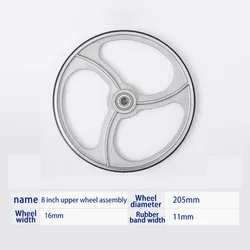 Livter1 – accessoires de roue de scie à ruban pour scie à ruban de 8 pouces et 10 pouces, avec anneau en caoutchouc 