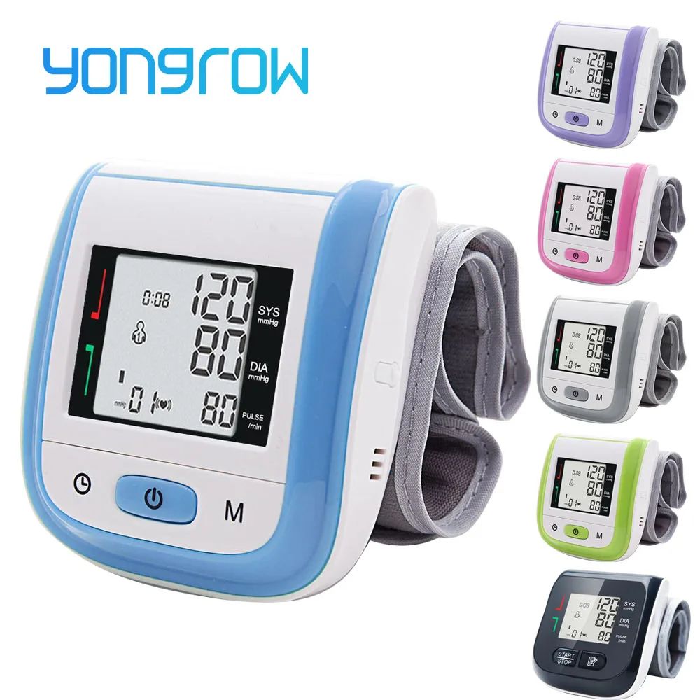 Sphygmomanometer Measure Monitor-Heart-Rate Pulse-Meter PR Wrist-Blood-Pressure Yongrow Medical