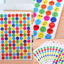 1120 шт милые наградные наклейки Smile, Love Heart, школьные наклейки для учителя, детские наклейки со смайликом, подарок для детей