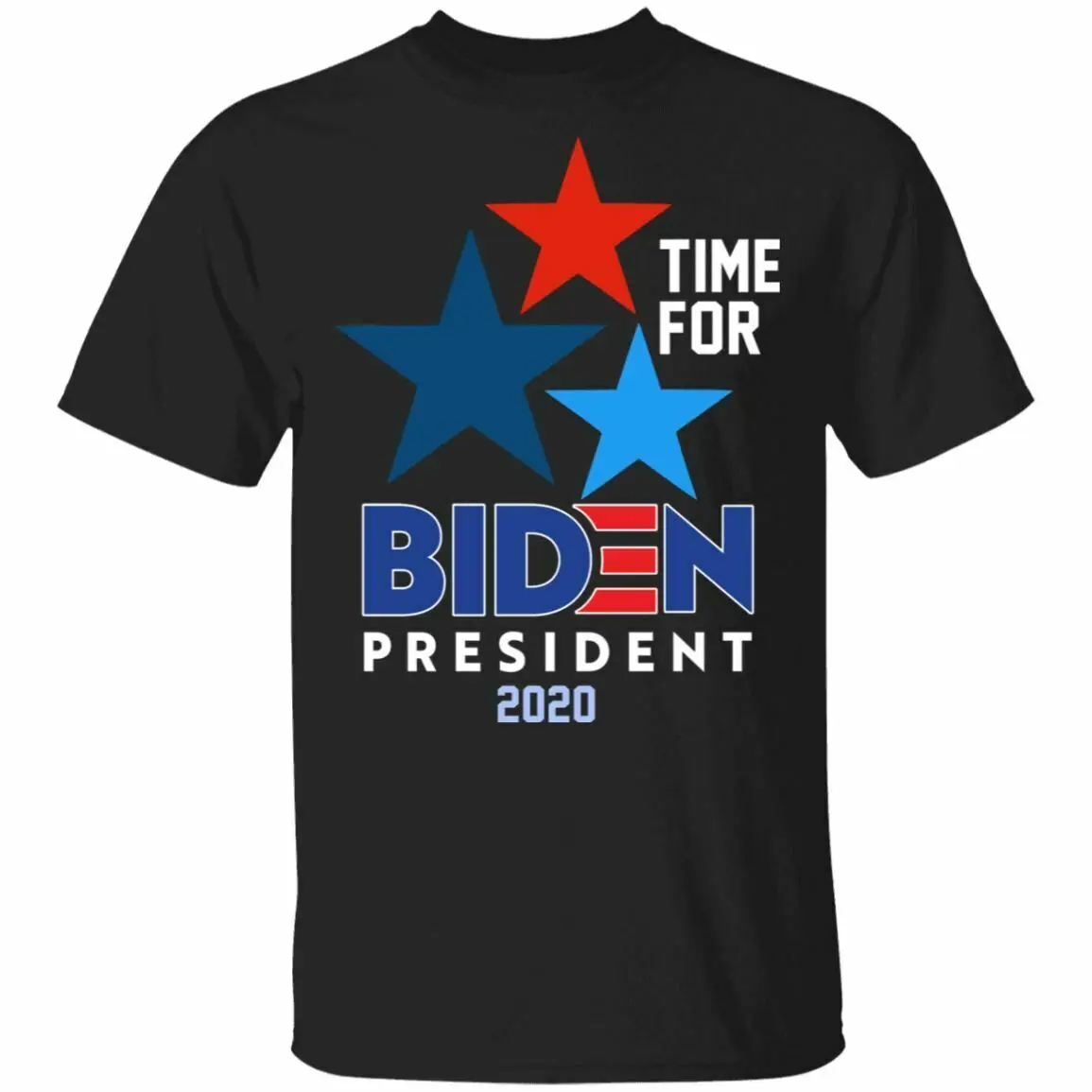 

T Shirt Time For Biden President 2020 Men Shirt Political Democratic Supporter Anti Trump