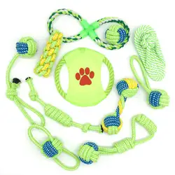Хлопковая веревка для жевания, игрушка для собак, уличная чистка зубов, собачий шар, веревка, игрушки для средних и маленьких, изделие для