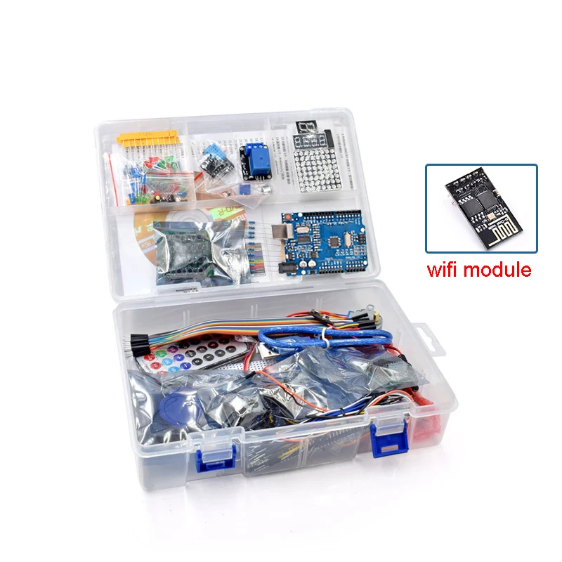 Comprar El Kit de iniciación Rfid más completo para Arduino R3 versión actualizada de aprendizaje con módulo Wifi Tutorial y de regalo ESP8266
