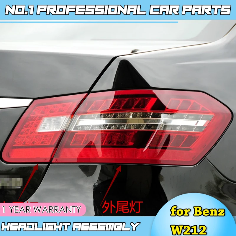 Первый автомобильный Стайлинг для Benz W212 E180 E200 E260 E300 E320 E400 светодиодный 2009-2012 хвост светильник задний фонарь стояночного тормоза поворота светильник