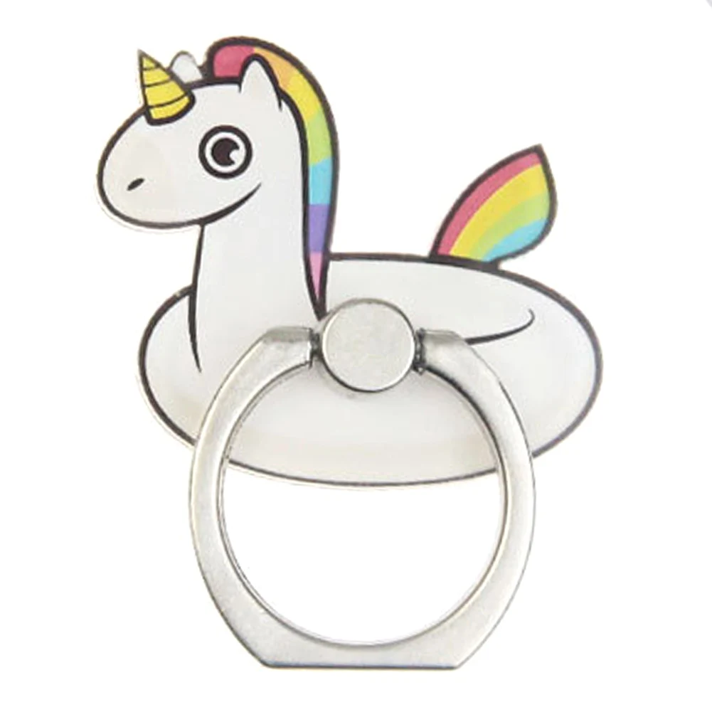 Rainbow Unicorn Mobile Phone Stand Holder Finger Ring Mobile Smartphone Holder Stand For IPhone Xiaomi Huawei All Phone - Цвет: H03