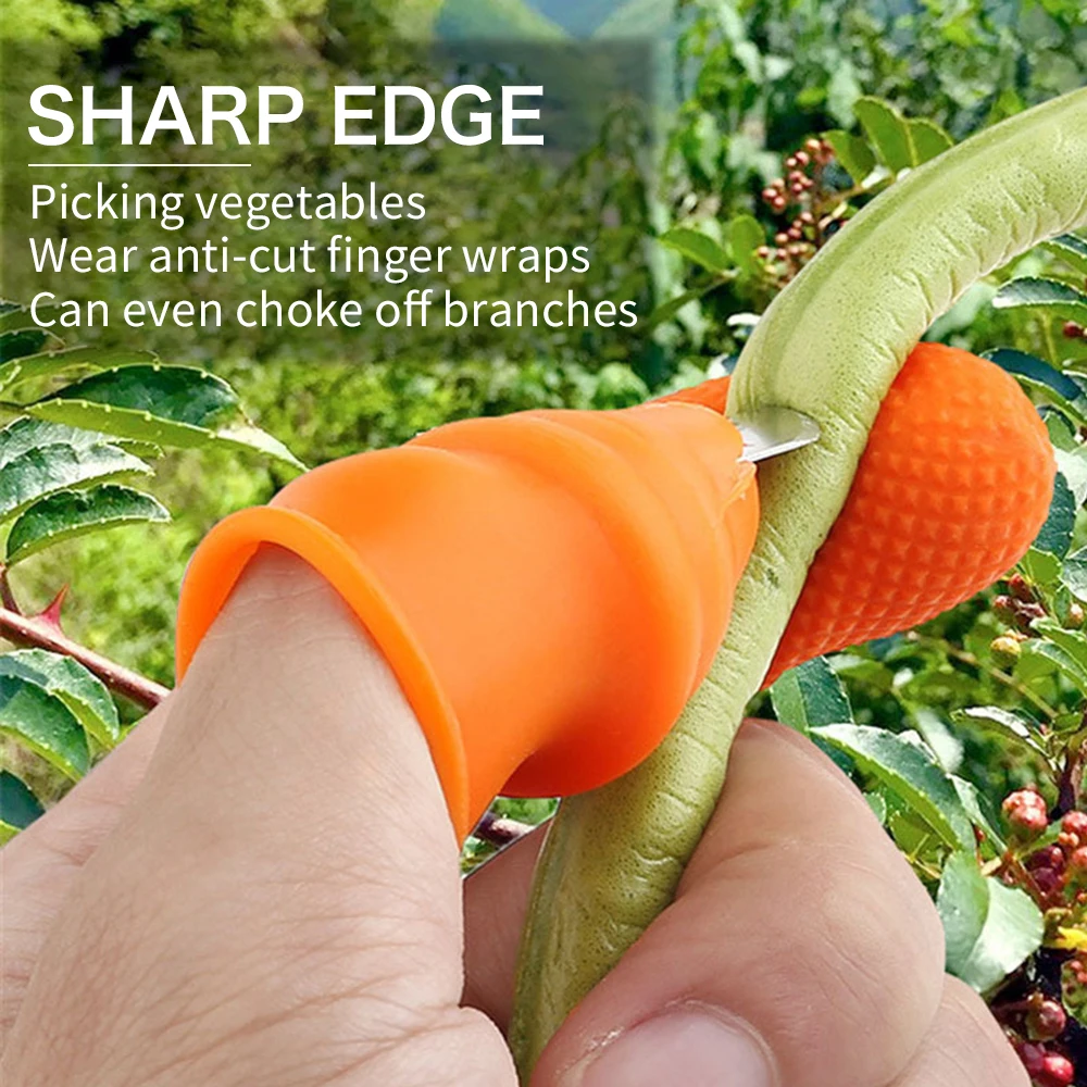 Portable Pruning Thumb Cutter Tools Index Finger Cover Harvesting Plant Garden