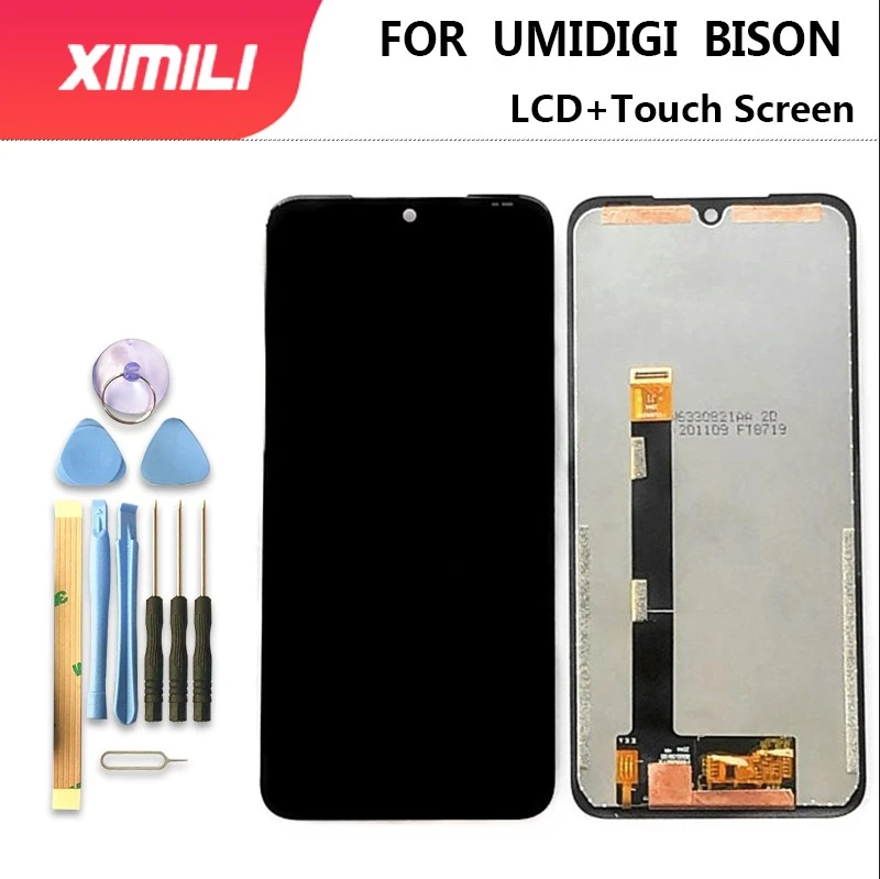 Original 6.3"UMIDIGI BISON LCD Display+Touch Screen 100% Original Tested LCD DigitizerGlass Panel Replacement For GT X10 pro X10