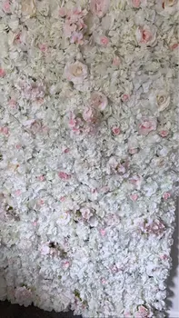 

40*60cm artifical Silk Rose flower wall for Wedding Background Home Decoration Hang on Wall Decor Floral Bloosom Flower Mat