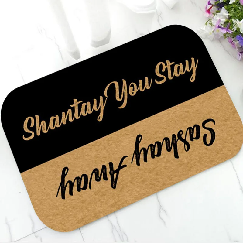 Eureya Sashay Away Shantay You Stay Home Living Decor Housewares Tappeti e Zerbini State Indoor Idee Regalo 60 x 40 cm Lavabile in Lavatrice Top Tessuto