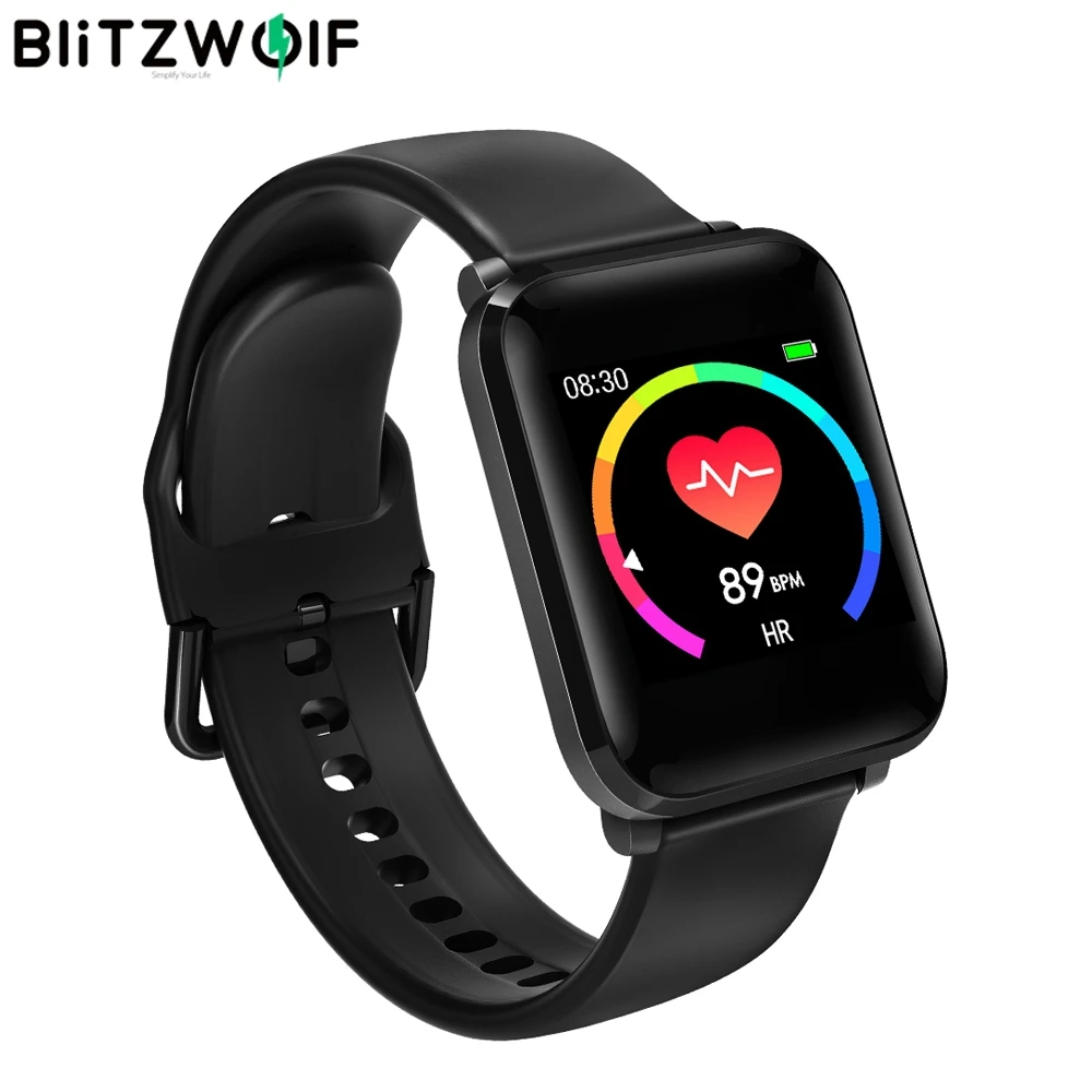 BlitzWolf BW-HL1 1.3' IPS Smart Watch 8 Sport Mode IP68 Multi-language Display HR Blood Pressure 15Days Standby Fitness Tracker