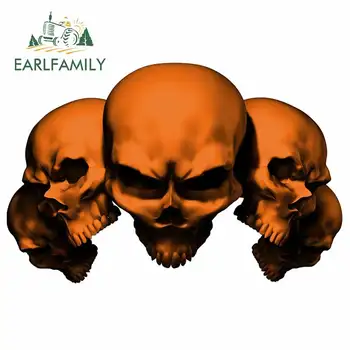 

EARLFAMILY 13cm x 8.7cm for Tree Skull Red VAN Car Stickers Waterproof Surfboard Decal Windows Scratch-Proof Anime Car Styling
