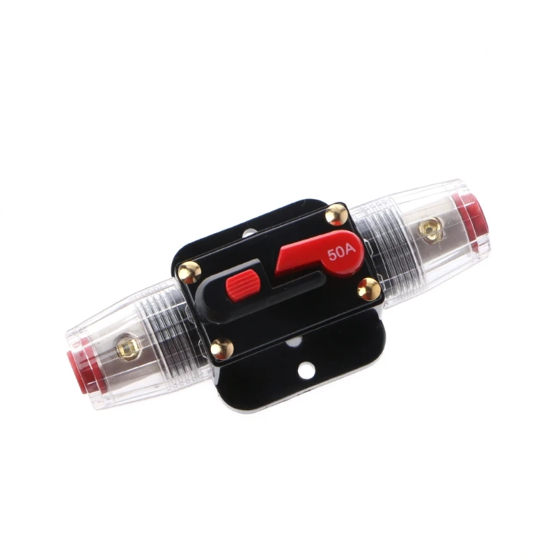 

12V DC 20A-100A Car Audio Solar Energy Inline Circuit Breaker Reset Fuse Holder