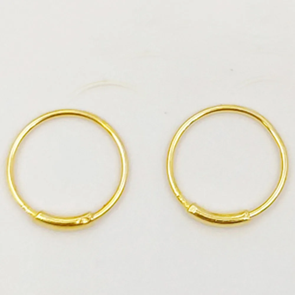 puill gold color 925 Серебряное кольцо для пирсинга носа губ кольцевая серьга манжета для женщин мужчин пирсинг ювелирные изделия золотого цвета без аллергии - Окраска металла: puill gold color