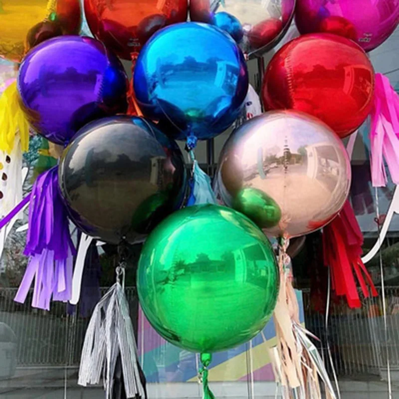 Розовое золото 4D Фольга шар 10/18/22 дюймов гелий Globos Радуга металлические шары День