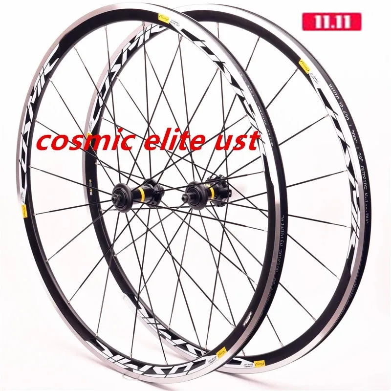 Новинка 2018 Cosmic ELITE UST 700C колеса из сплава дорожный велосипед V тормоз алюминиевая
