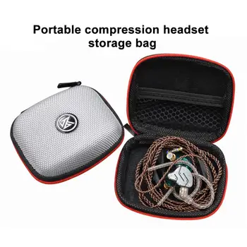 

KZ Portable Mini Earphone Protective Case Headset Zipper Design Anti-scratch Storage Pouch Box