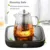 BORREY Tea Infuser Pot Термостойкий Стеклянный Чайник Чашка С Фильтром Цветочный Чайник Улун Пуэр Чайник Стеклянный Кофейник 1300 мл