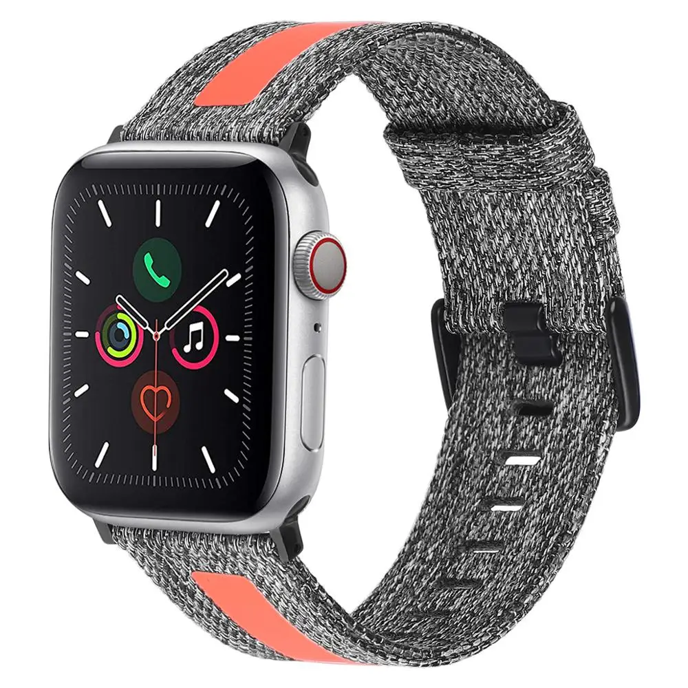 Ремешок для часов спортивный из дышащего нейлона Apple Watch 1/2/3/4/5 38/40/42/44 мм|Ремешки