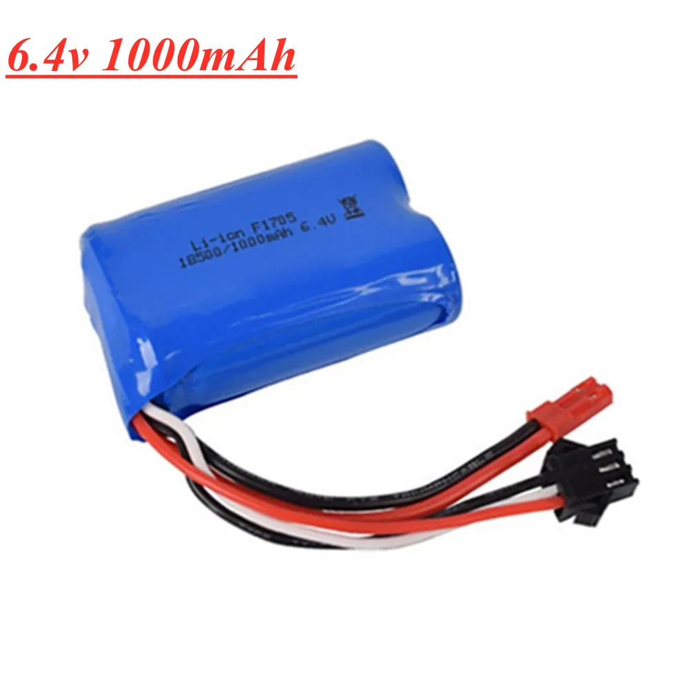 6 4 v 500 мА/ч 750 800 1000 литий-ионный аккумулятор Батарея для wltoys L959 18628 пульт ДУ