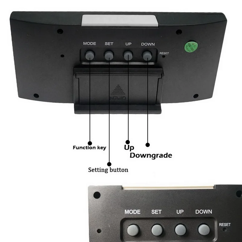 Цифровой будильник с ЖК дисплеем датой и влажности|Будильники| |