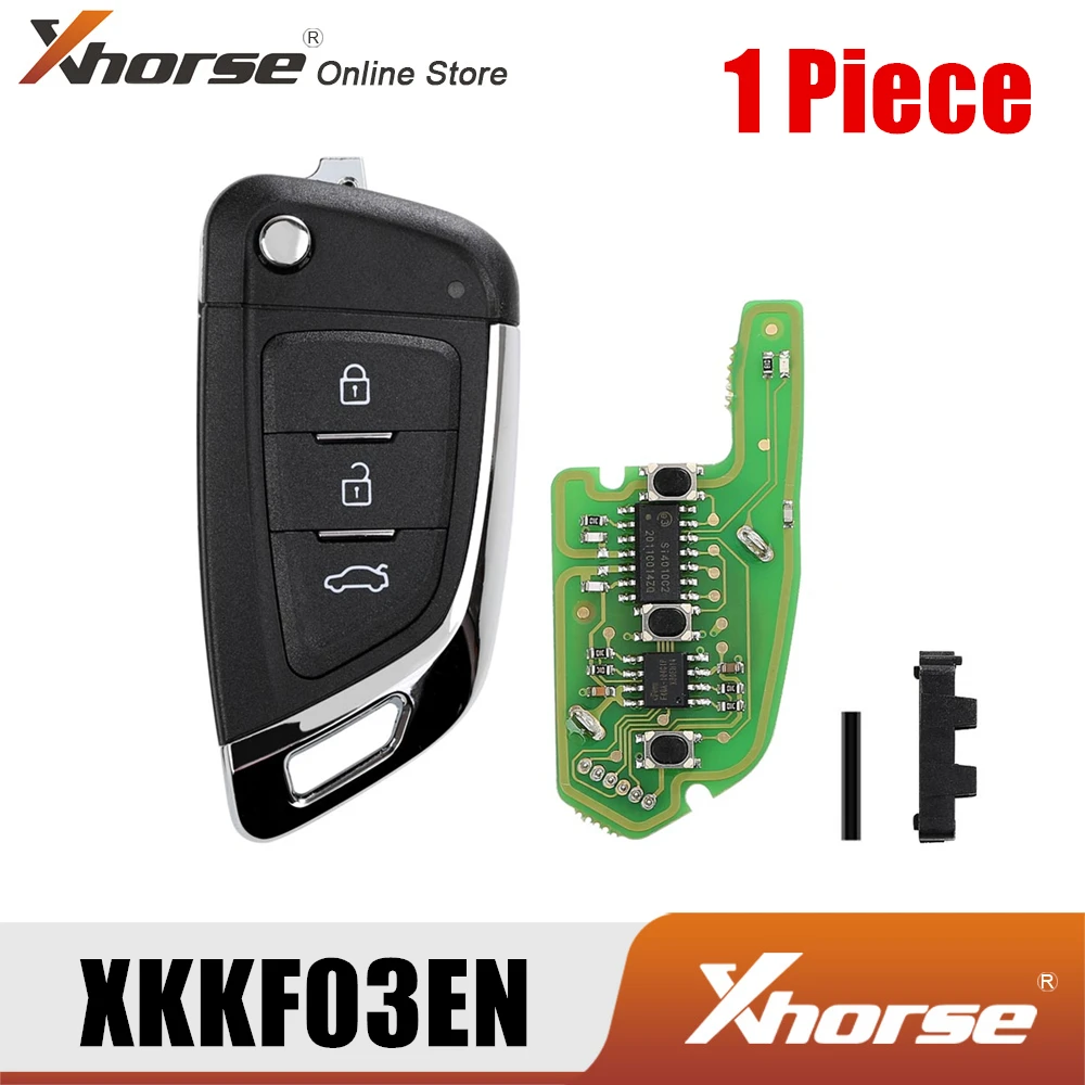 XHORSE XKKF03EN универсальный дистанционный ключ 3 кнопки Fob нож стиль 1 штука| |