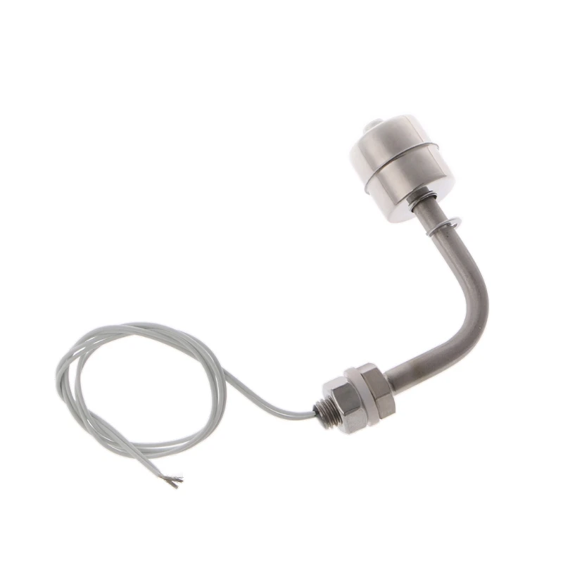 OOTDTY Stainless Steel Float Switch Right Angle Vertical Head Liquid Water Tank Level Sensor
