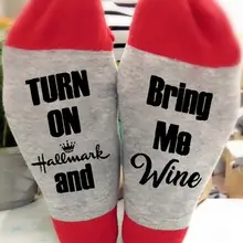 EFINNY/1 пара, хлопковые носки-трубы средней высоты, женские дышащие забавные носки с буквенным принтом, мягкие теплые носки средней длины на осень и зиму