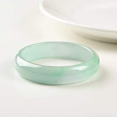 

Myanmar Jade Light Green 54-62mm Bracelet Elegant Princess Jewelry Best Gift for Mother and Girlfriend