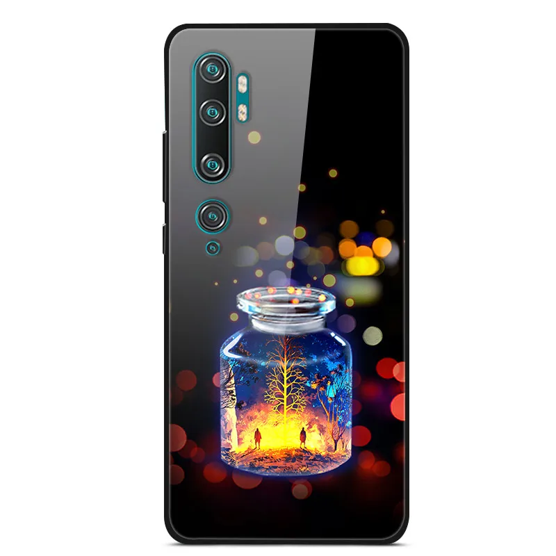 Для Xiaomi mi Note 10 Pro Чехол закаленное Стекло жесткий чехол для телефона для Xiaomi mi Note 10 задняя крышка mi Note10 Coque Примечание 10Pro - Цвет: 33