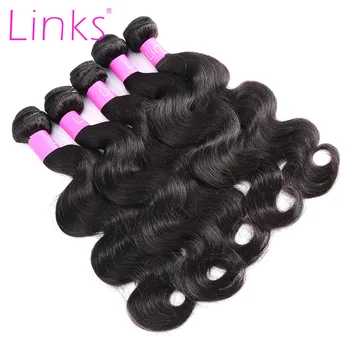 

[LINKS] 8 to 28 30 40 Inch Natural Color Brazilian Hair Weave 1 3 4 Bundles Body Wave 100% Remy Human Hair Extensions Weft