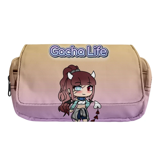 Gacha life series-urso mágico menina kaya mochila cordão saco de